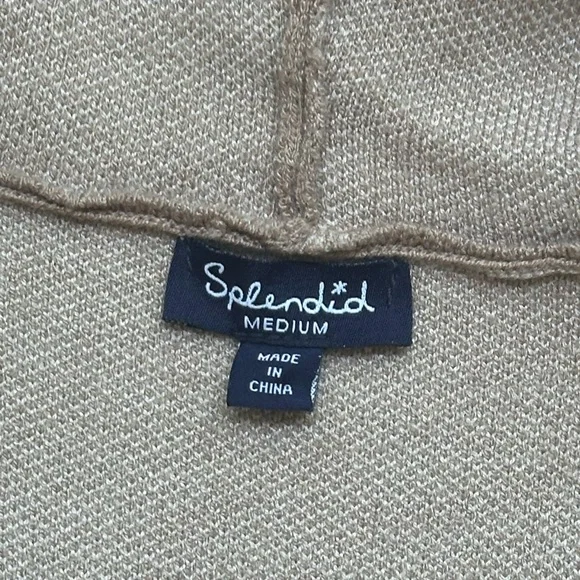 Splendid Tan and White Star Cardigan - Picture 6 of 10